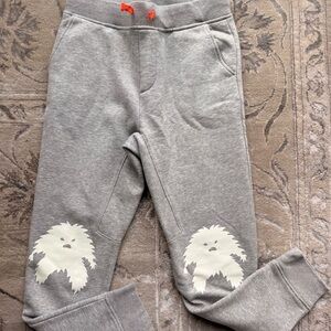 Crewcuts Gray Joggers with White Monster Print